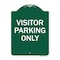 Signmission Parking Reserved Sign Visitor Parking Only, Green & White Aluminum Sign, 18" x 24", GW-1824-23376 A-DES-GW-1824-23376 - alternate 1